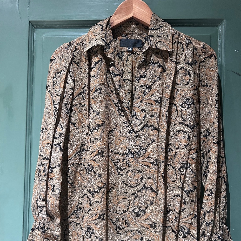 Nili Lotan light silk blouse